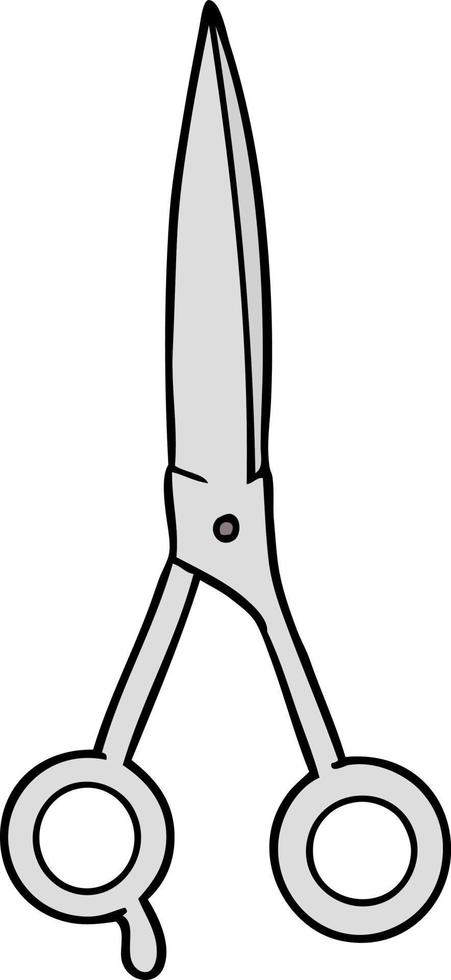 cartoon barber scissors vector