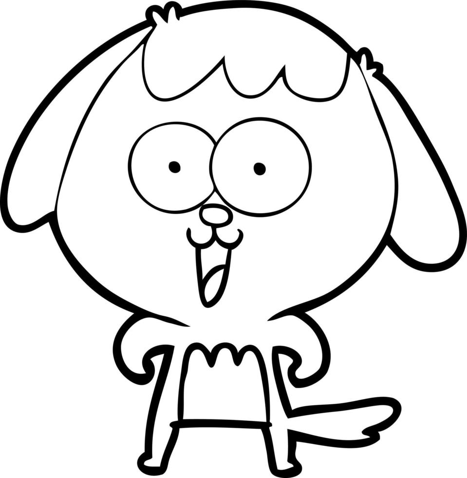 cute cartoon dog vector