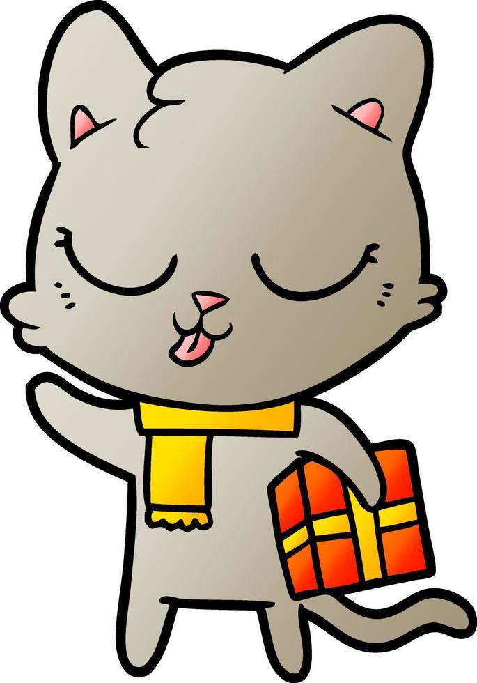 cartoon character cat vector