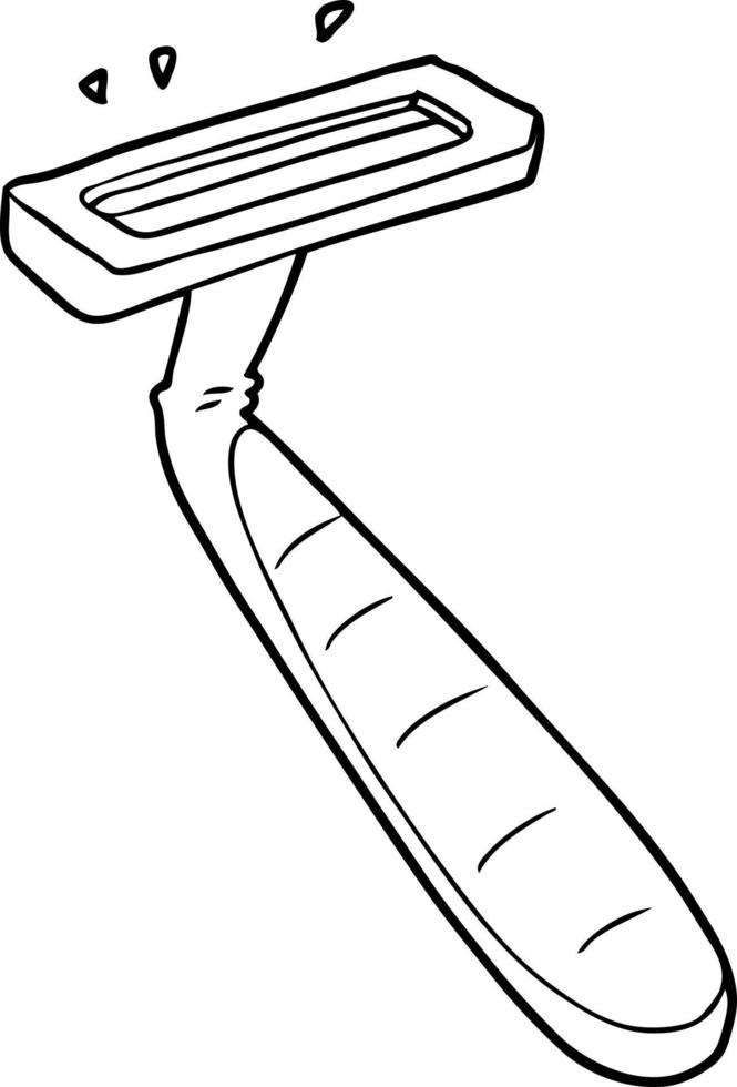 cartoon disposable razor vector