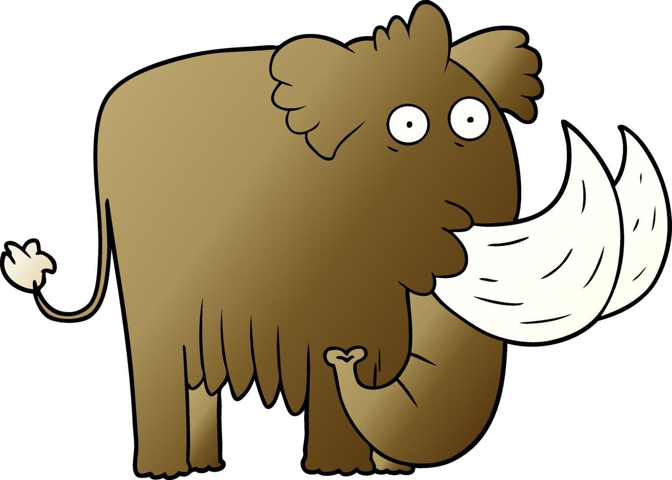 cartoon character mammoth vector