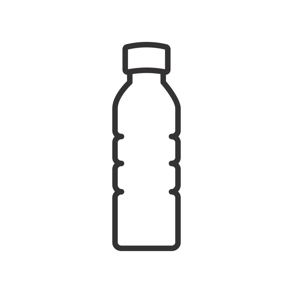 Bottle icon vector logo template flat trendy