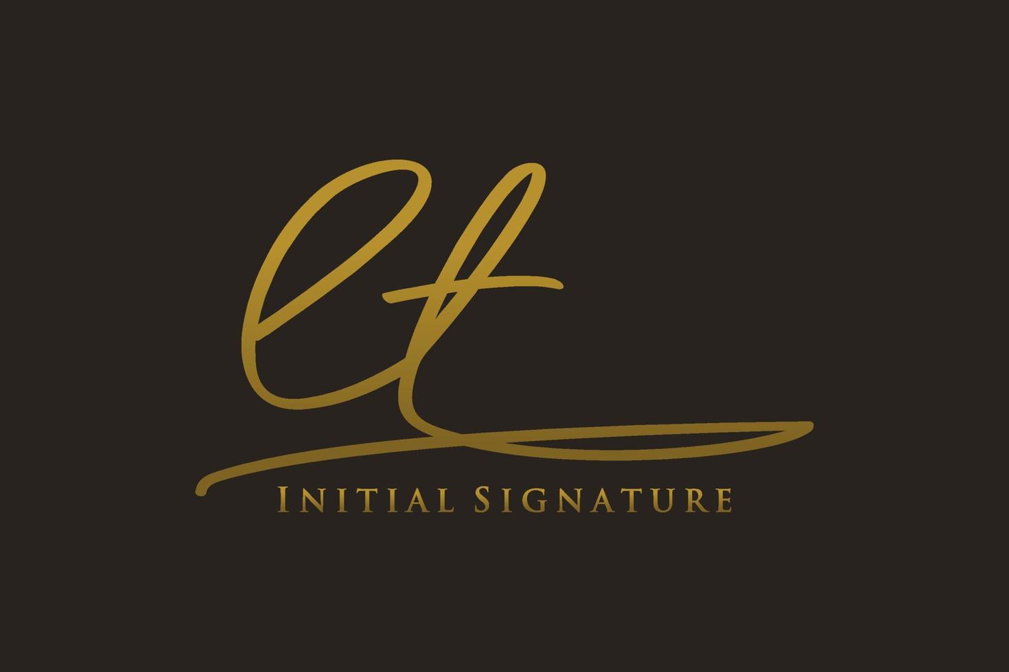 Initial LT Letter Signature Logo Template elegant design logo. Hand drawn Calligraphy lettering Vector illustration.