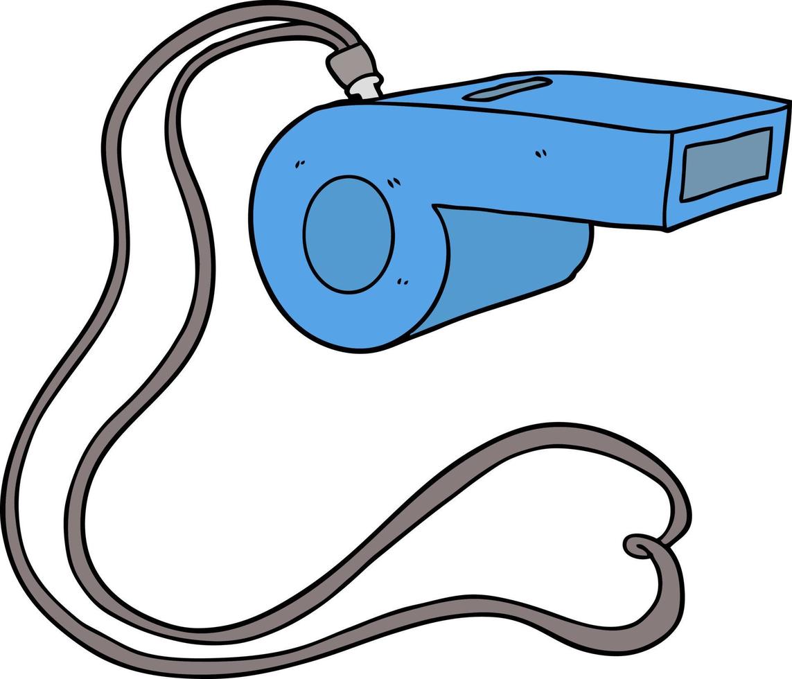 Vector cartoon whistle