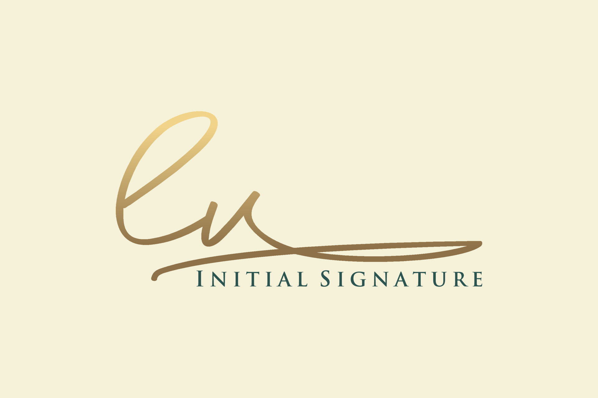 Lv initial letter gold calligraphic feminine Vector Image