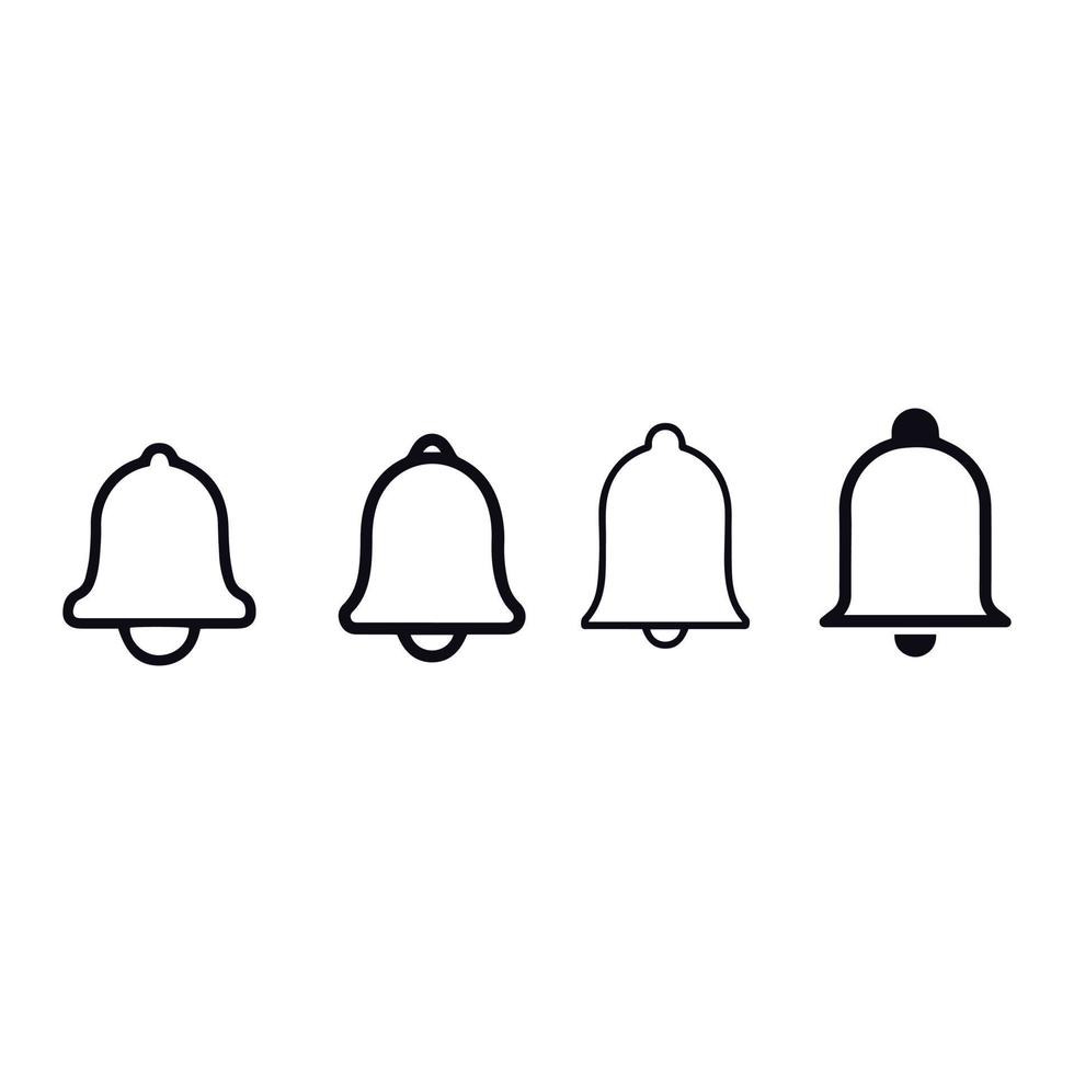 Notification bell icon for incoming inbox vector