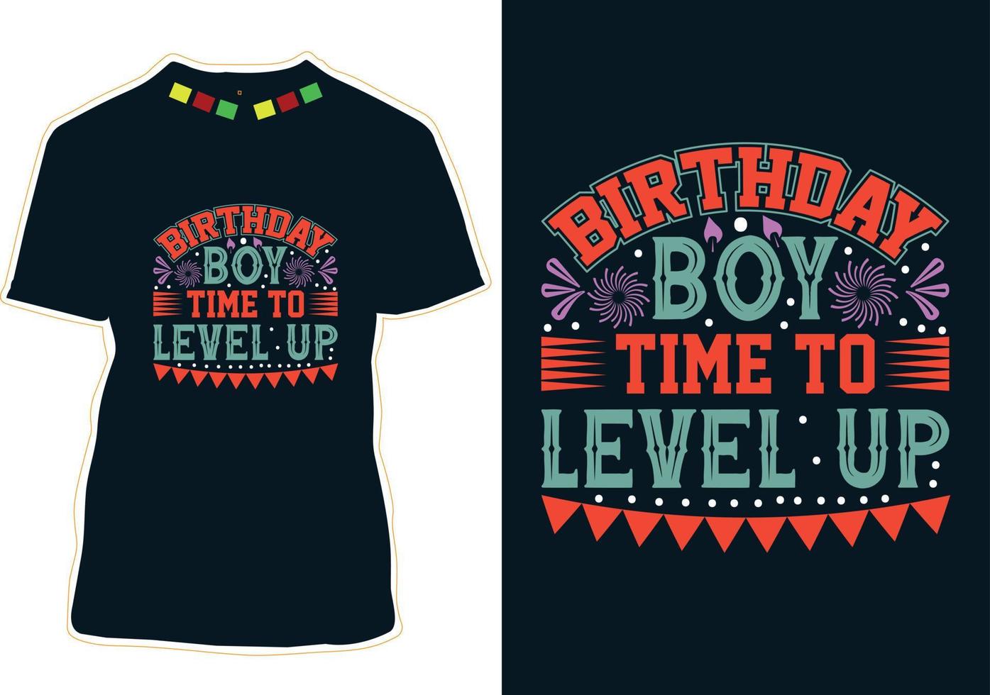Happy Birthday T-shirt Design vector