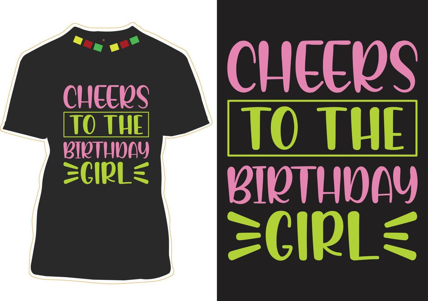 Birthday T-shirt Design vector