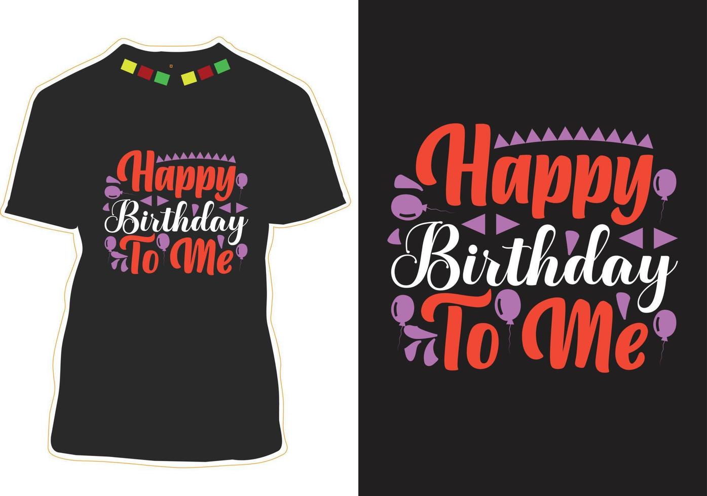 Birthday T-shirt Design vector