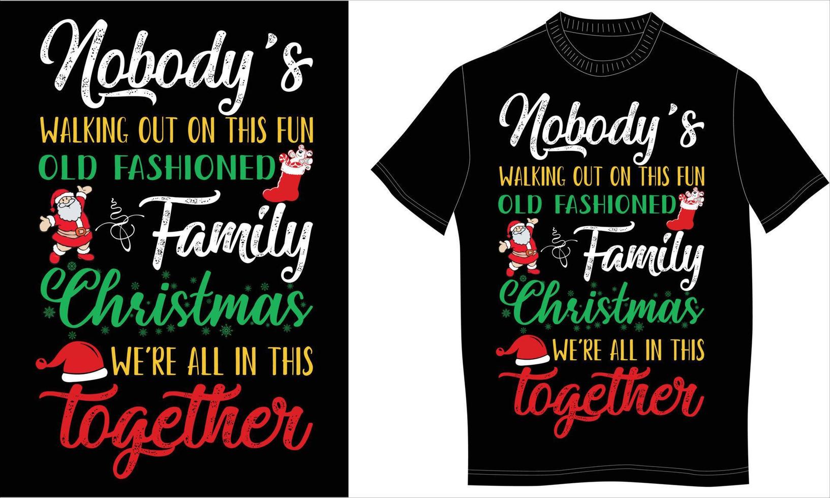 Tshirt design christmas vector