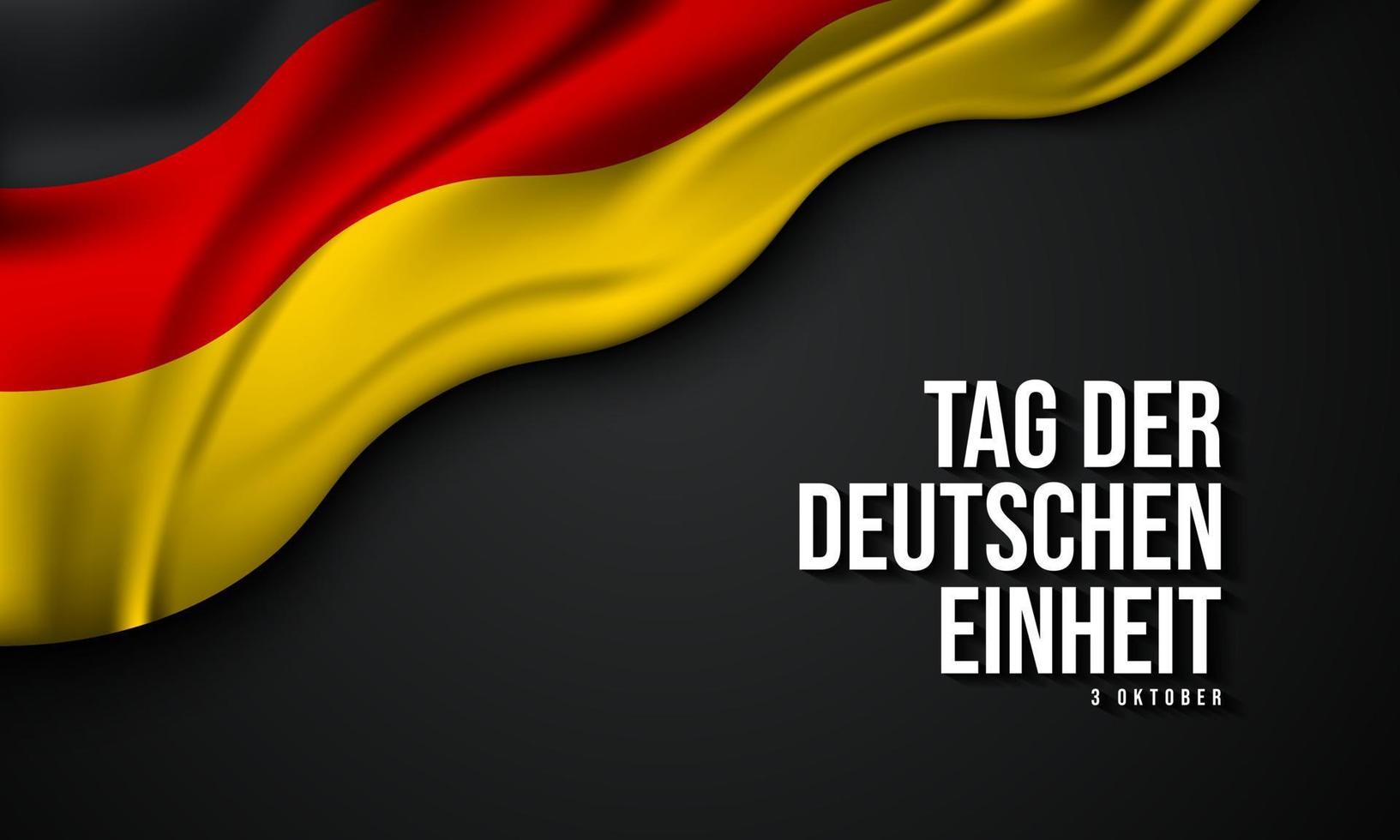 German Unity Day Background Design. vector