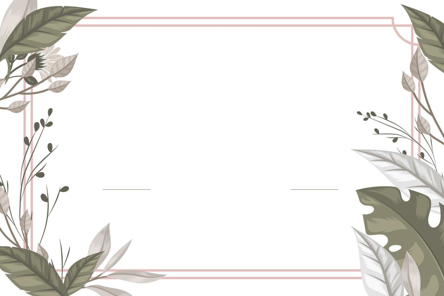 tarjeta de invitación de boda con mano dibujar melocotón y floral vector
