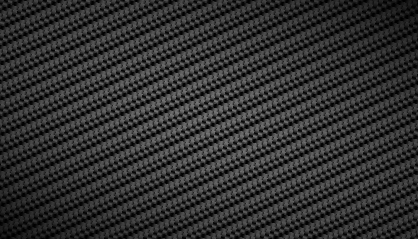 Dark black Carbon fiber Geometric grid background. Modern dark abstract vector texture.