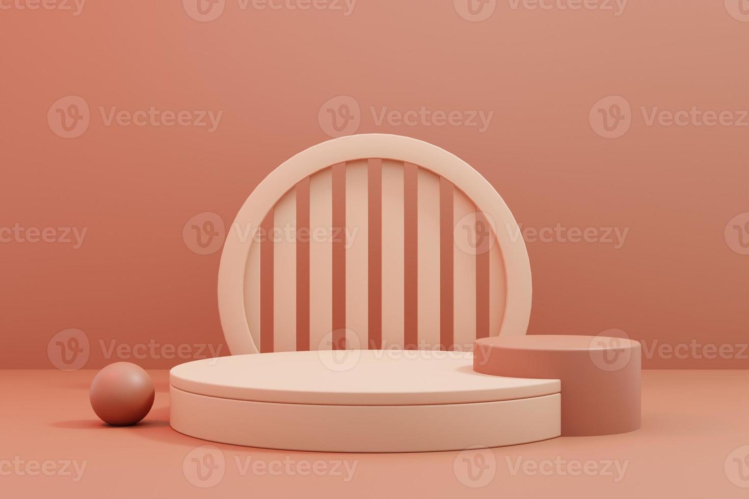 Pedestal 3D Illustration photo