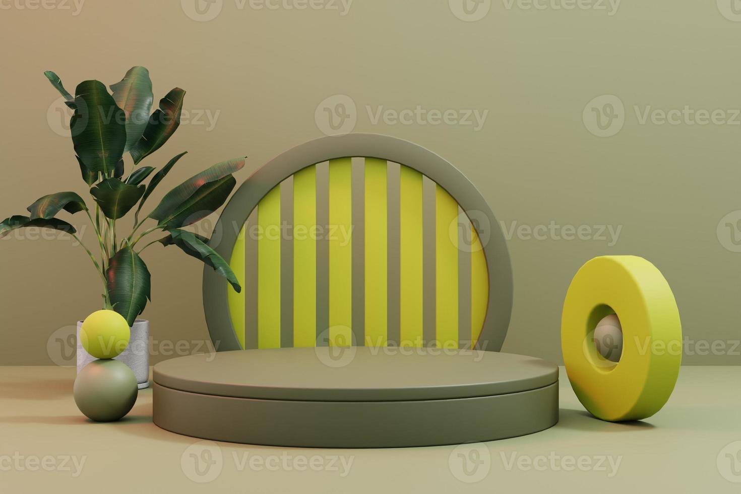 Pedestal 3D Illustration photo