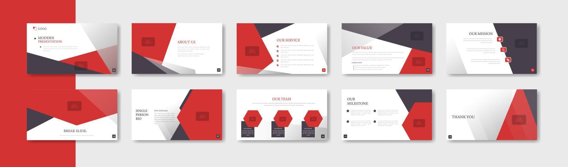 Business presentation slide template design. Minimalis, modern and keynote vector illustration