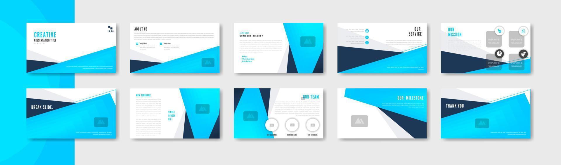 business minimalist modern presentation template design vector