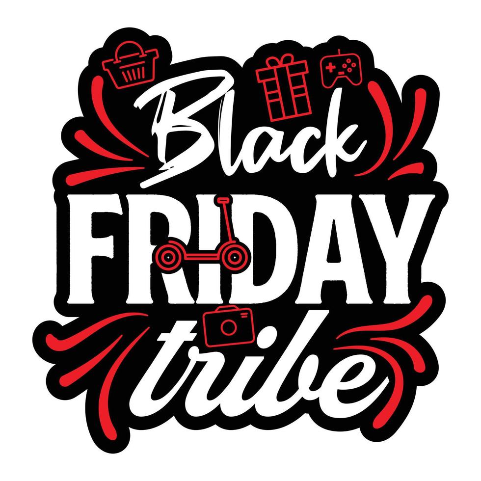 Black Friday T shirt,Sticker,Mug,Bag Design vector