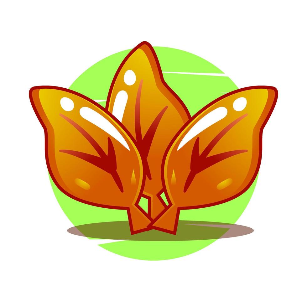 Premium vector l autumn leaves vector game art illustration. royalty free