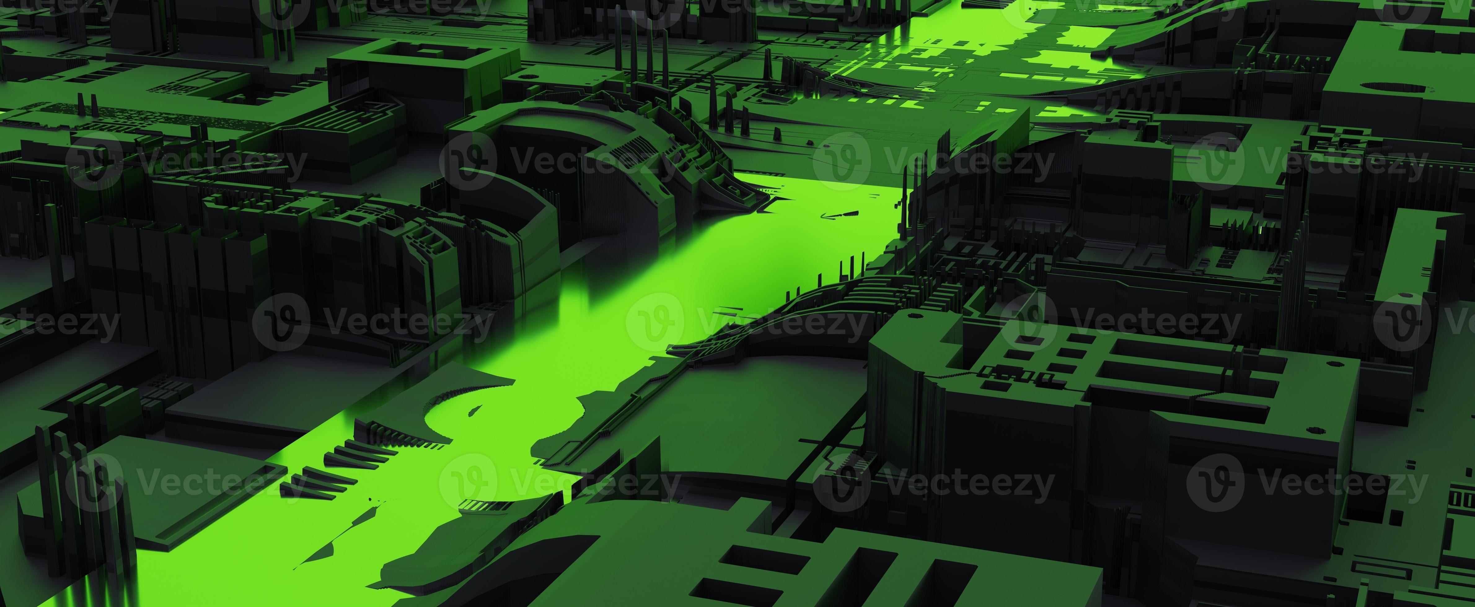 Ruined chemical plant with toxic green river background. Ecological  disaster at an industrial complex with 3d render dangerous environmental  pollution . Toxic radioactive waste poisons area 12464975 Stock Photo at  Vecteezy