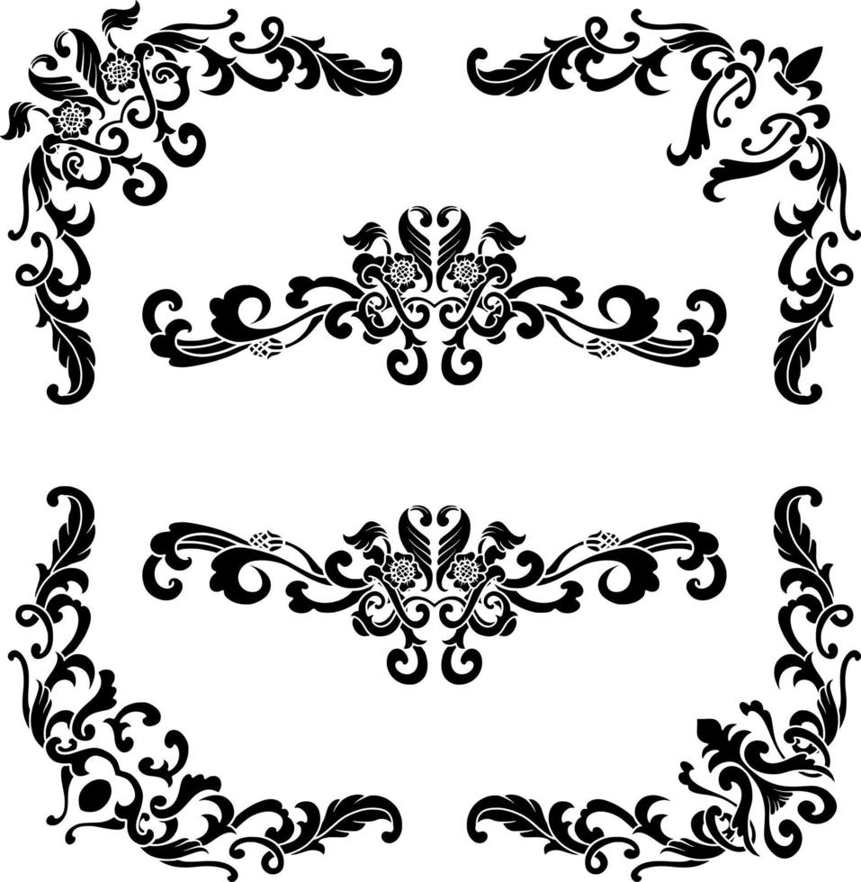 Vintage Classic Text Separator or Border Decorative Ornament vector