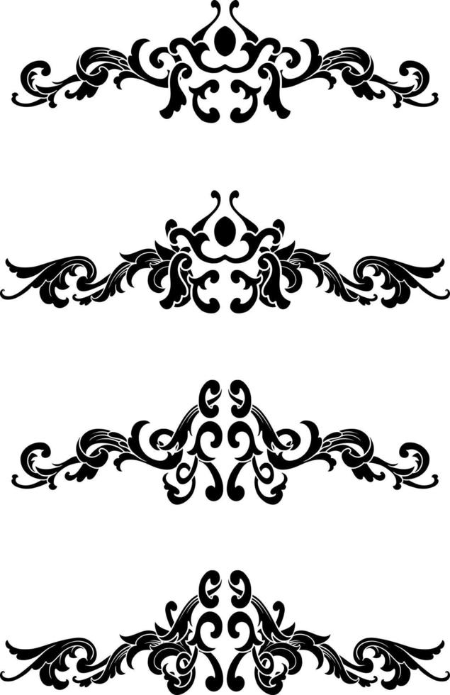 Vintage Classic Text Separator or Border Decorative Ornament vector