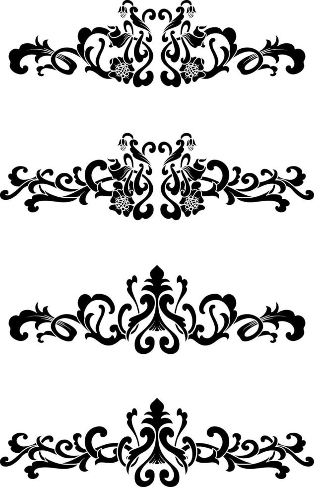 Vintage Classic Text Separator or Border Decorative Ornament vector