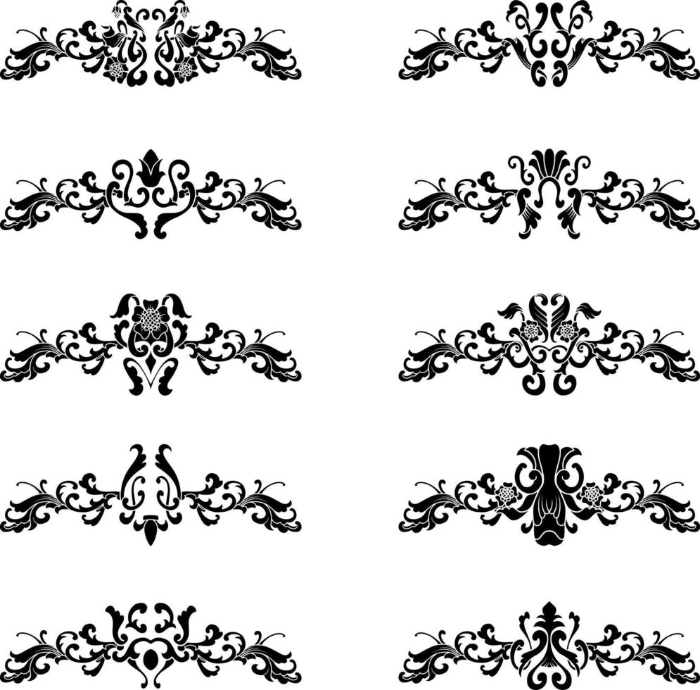 Vintage Classic Text Separator or Border Decorative Ornament vector