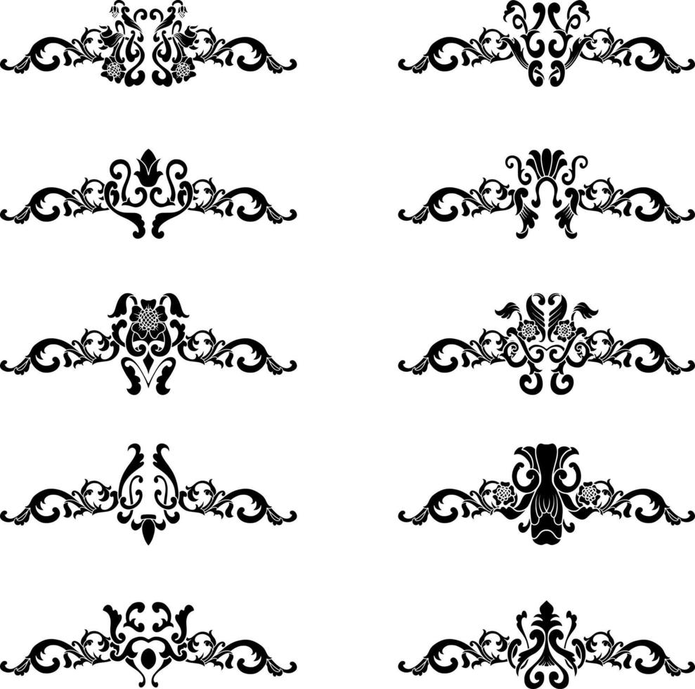 Vintage Classic Text Separator or Border Decorative Ornament vector