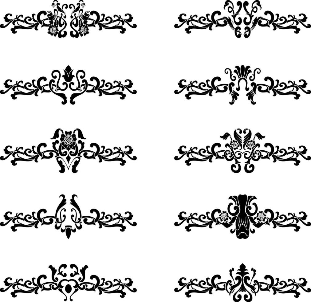 Vintage Classic Text Separator or Border Decorative Ornament vector