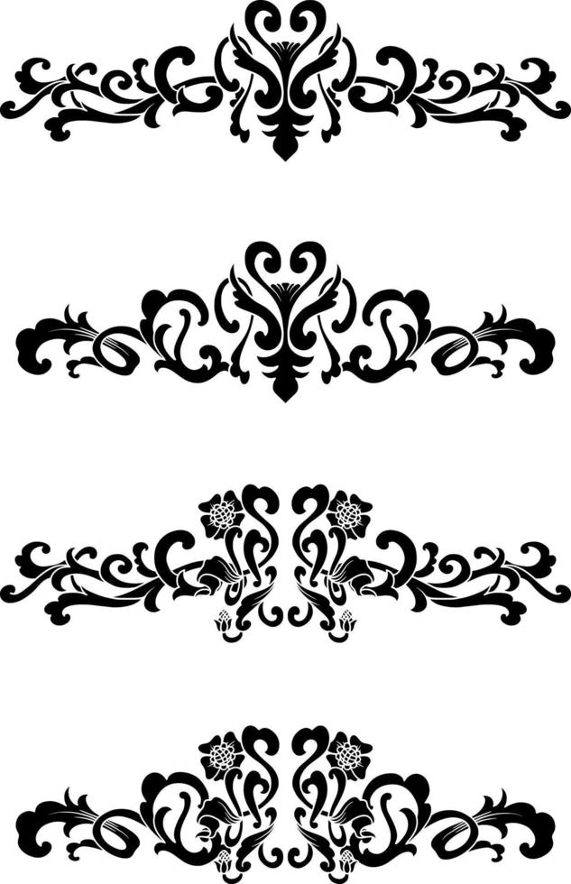 Vintage Classic Text Separator or Border Decorative Ornament vector