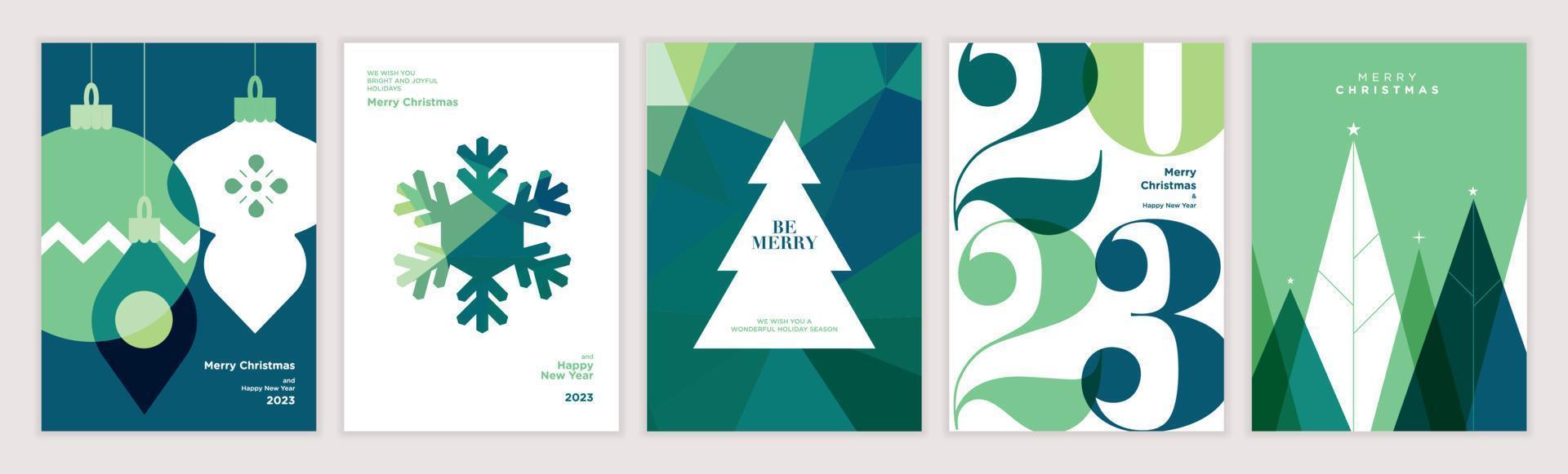 Merry Christmas and Happy New Year 2023. Vector illustration concepts for background, greeting card, party invitation card, website banner, social media banner, marketing material.