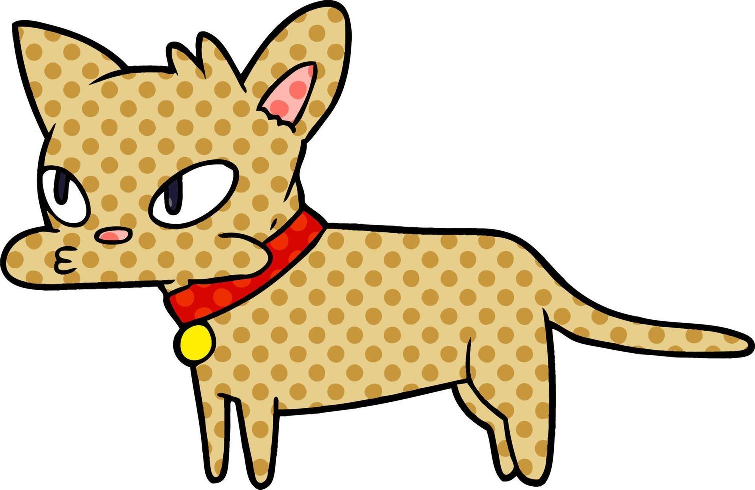 cartoon doodle character cat vector