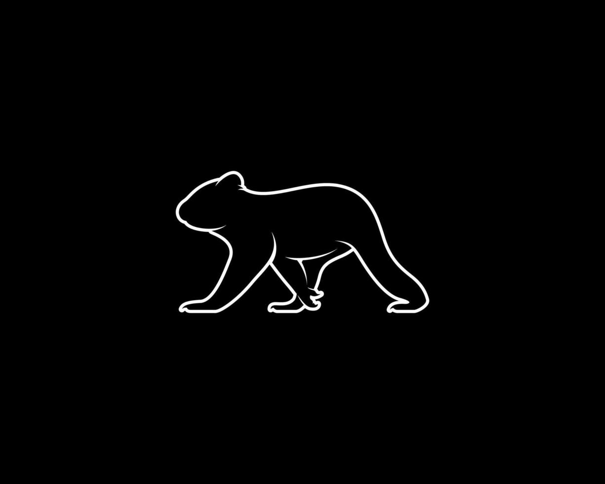 koala outline vector silhouette