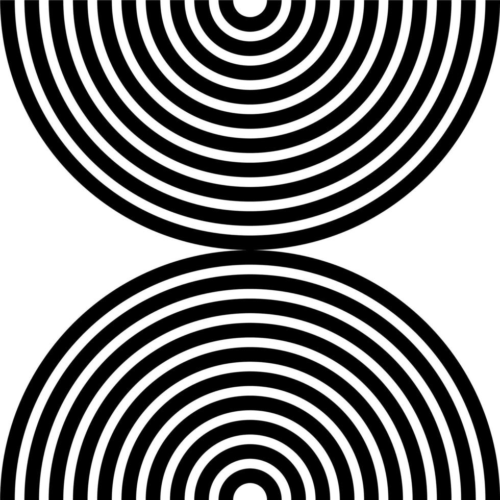 Seamless Half Circle Motif Pattern for Ornate, Decoration or Graphic Design Element. Vector Illustration