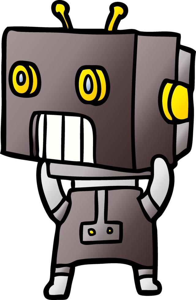 robot de dibujos animados de vector