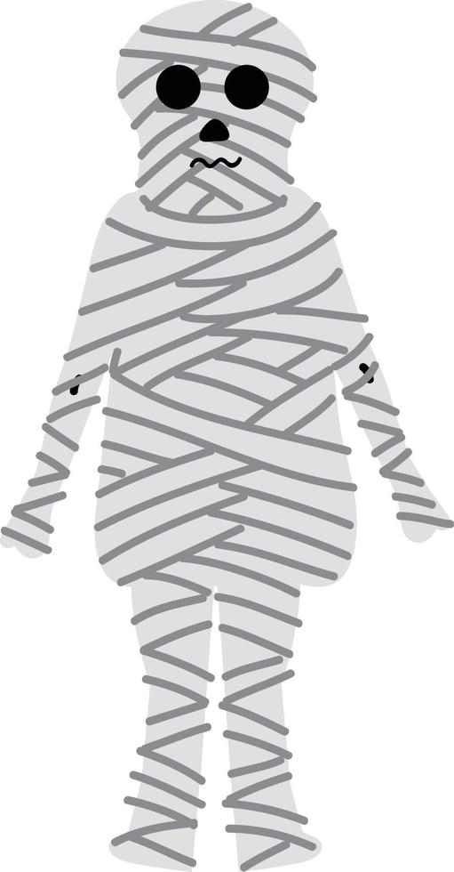 Halloween holiday cartoon character. Cute kids in costumes of witch, mummy, pirate, skeleton and black cat. Ghosts and ghost pumpkins. Vector hand drawing