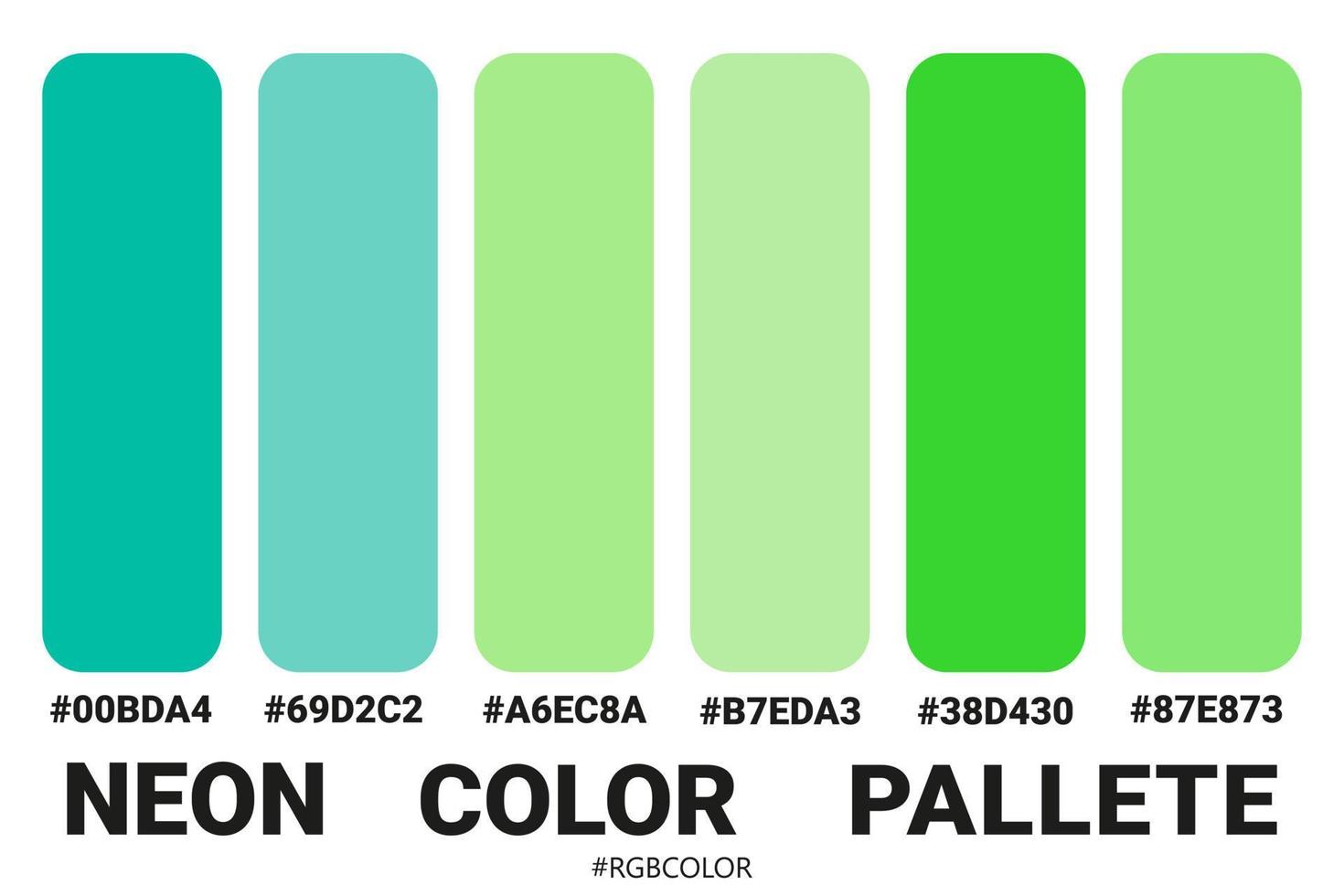 A Collection of Accurately Color Palettes with Codes, Perfect for use by illustrators vector