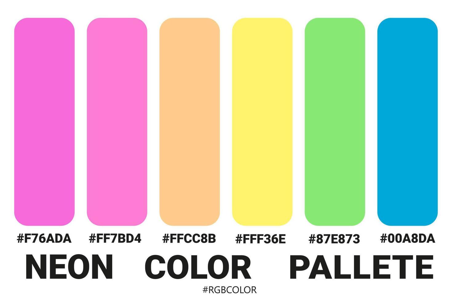 A Collection of Accurately Color Palettes with Codes, Perfect for use by illustrators vector