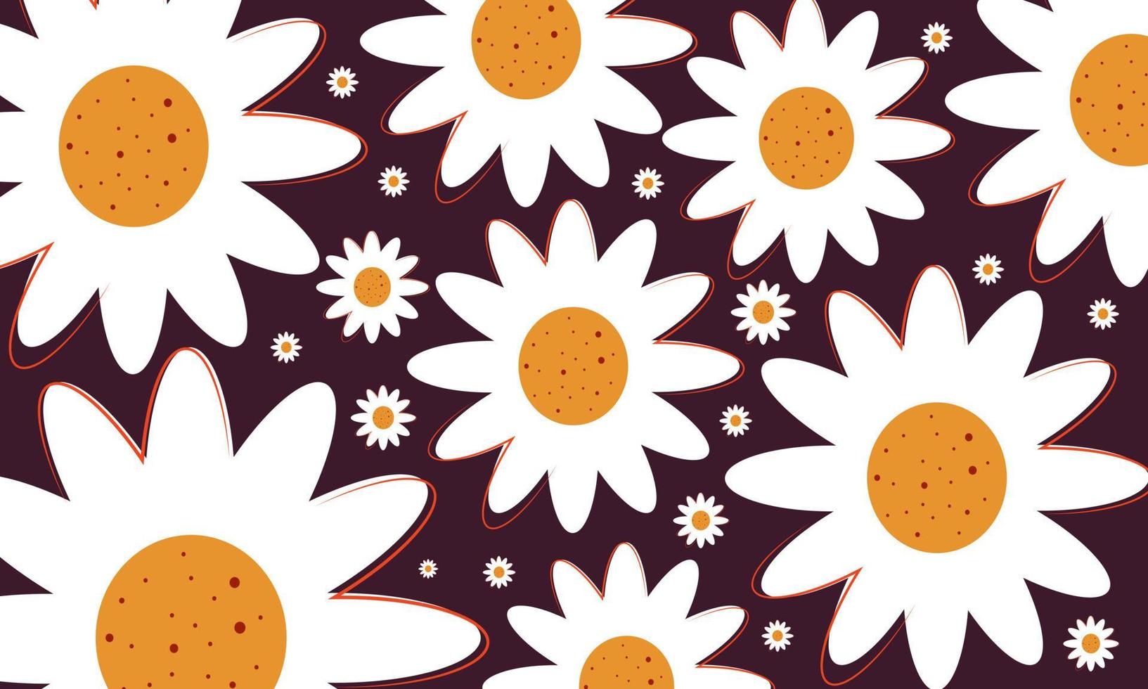 collage creativo de patrón de ilustración de flor moderna abstracta única vector