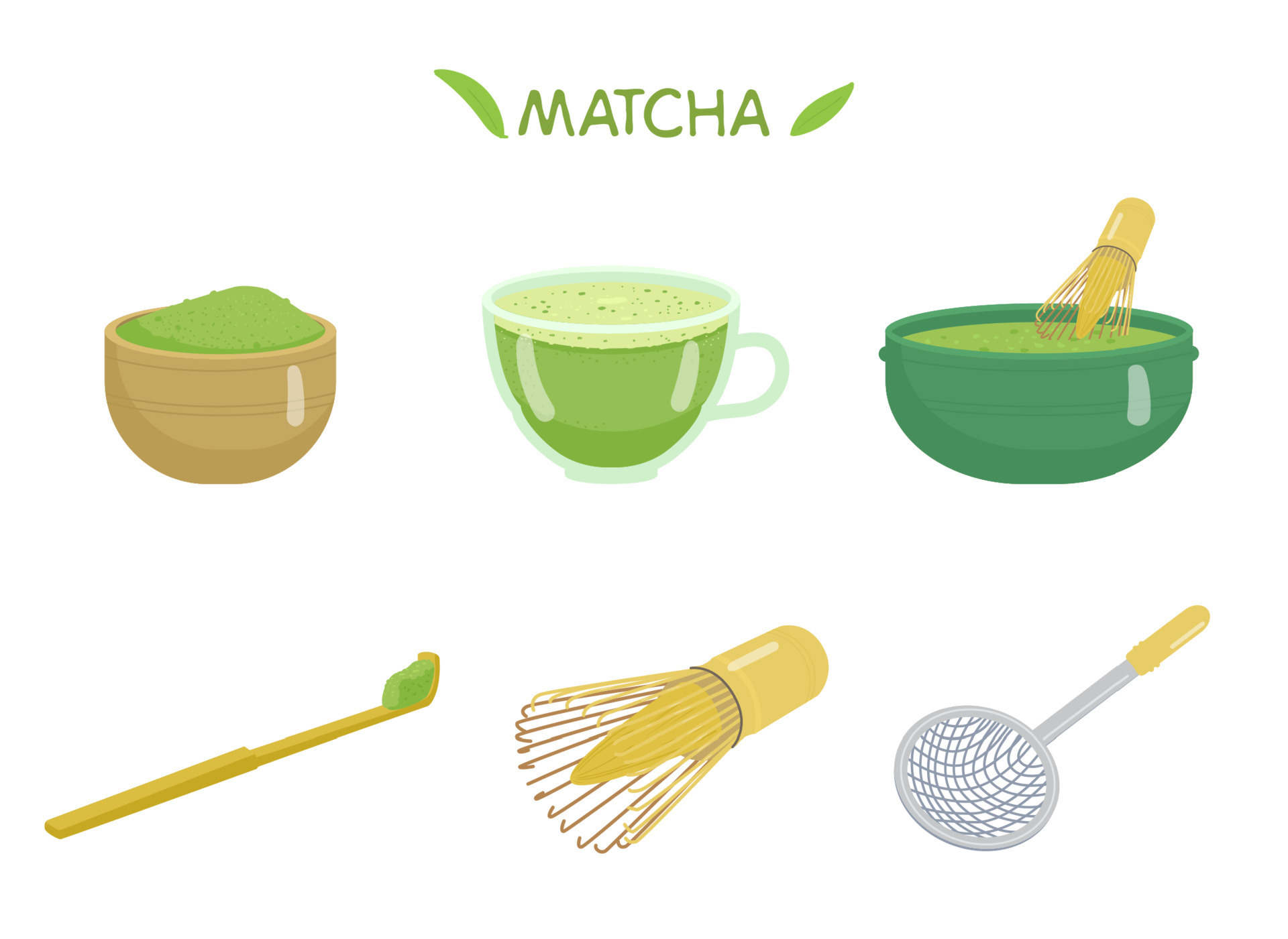 Juego De Te Matcha Japones Tradicional Tazón Batidor Bambú