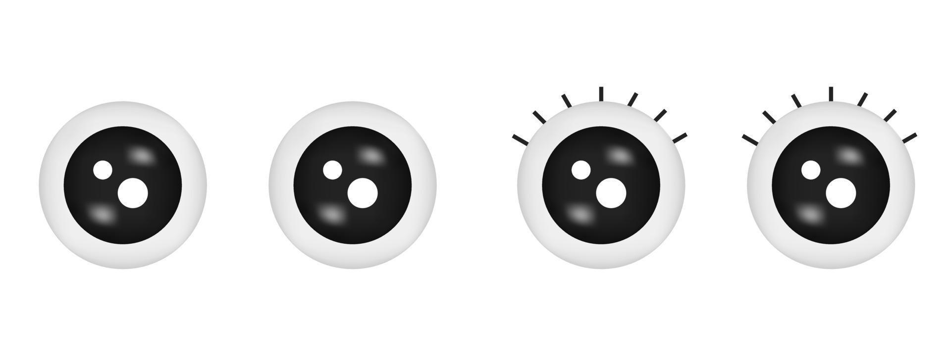 cartoon eyeball illustration vector