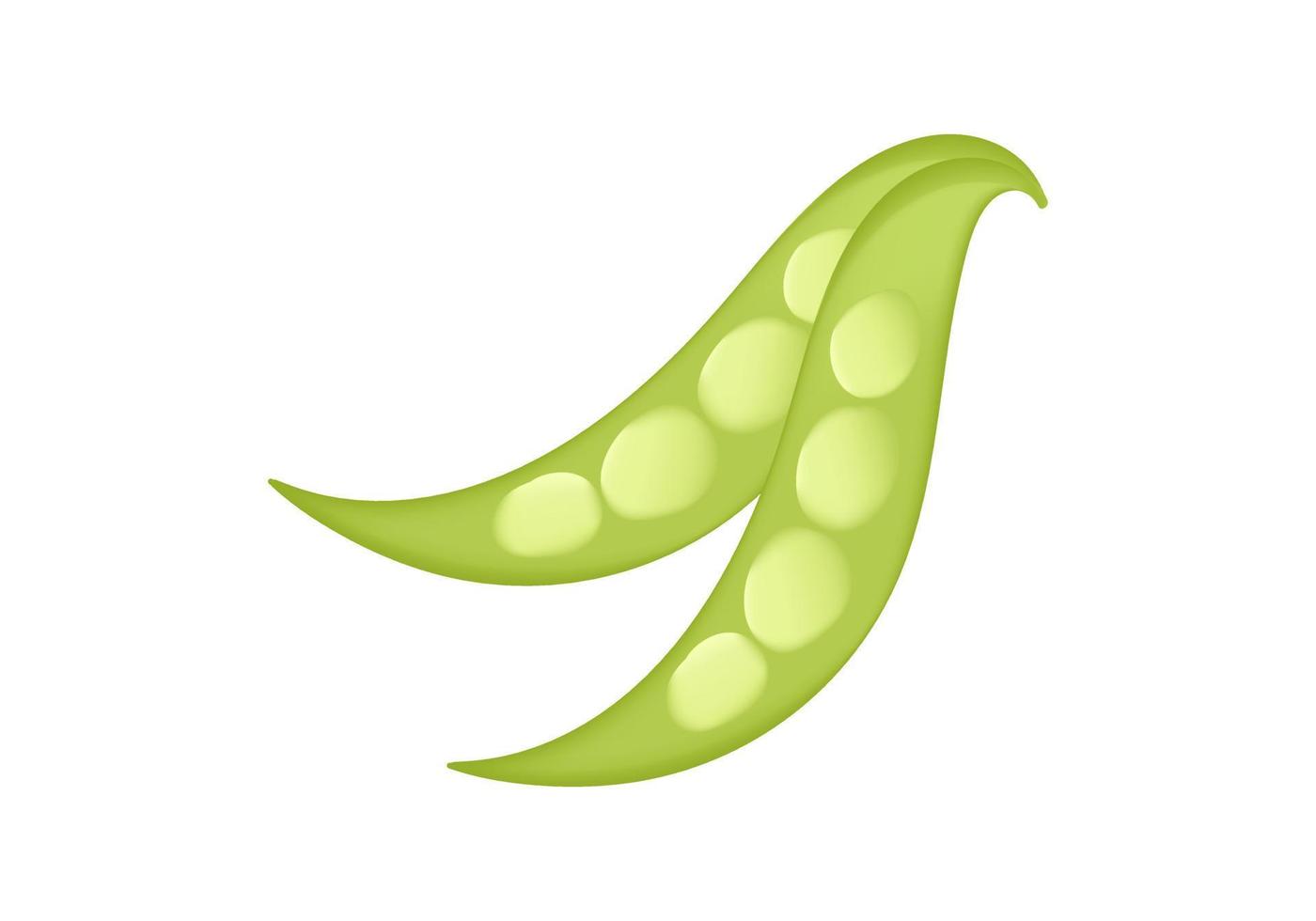 illustration of peas vegetable with mesh technique vector