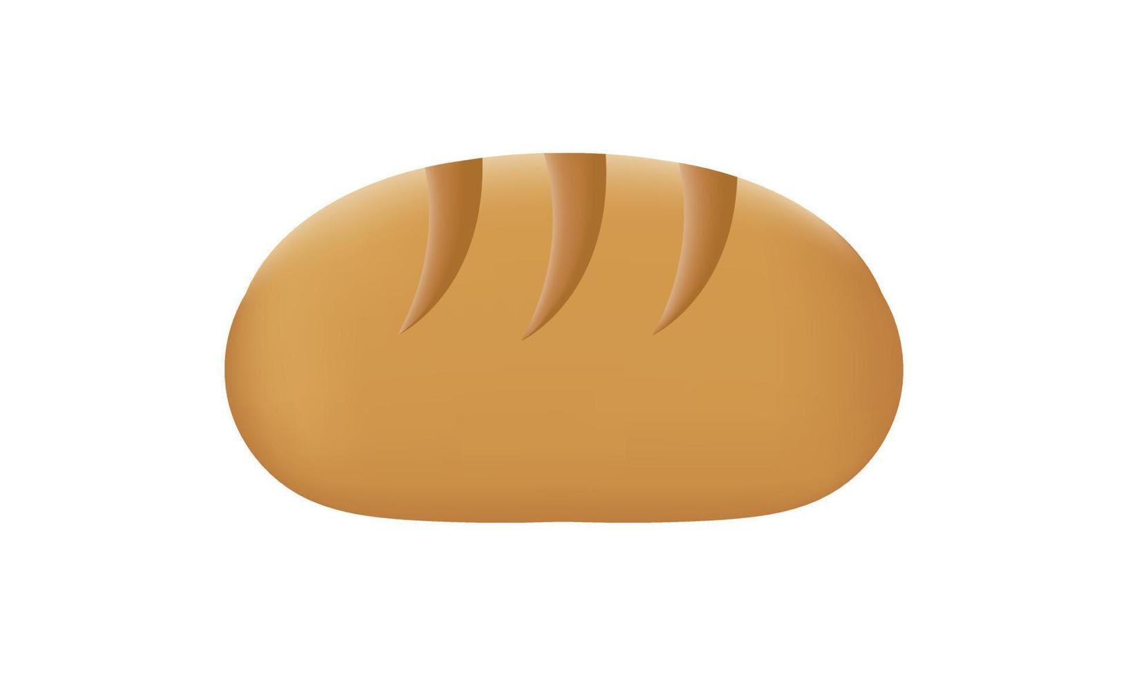 illustration of bread with mesh technique vector