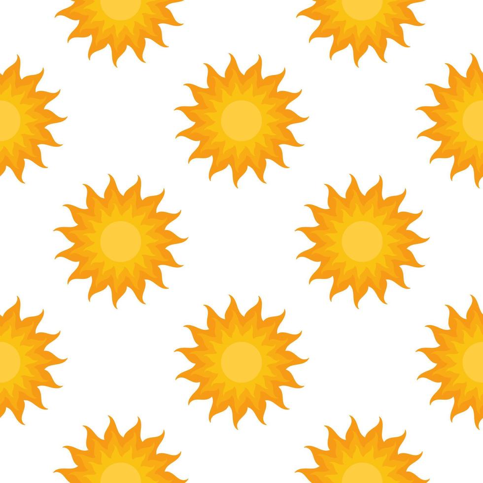 sun seamless pattern vector