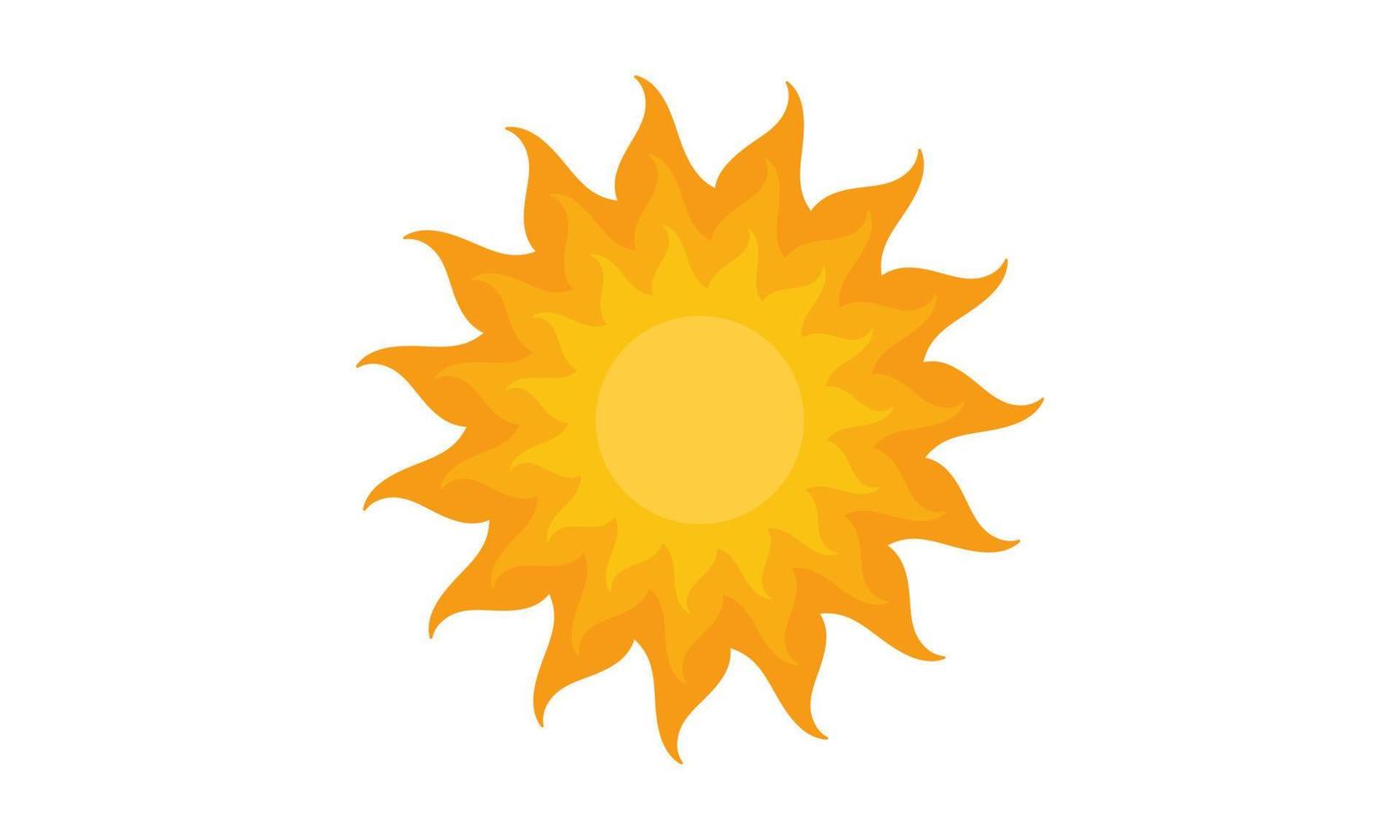 bright sun illustration vector