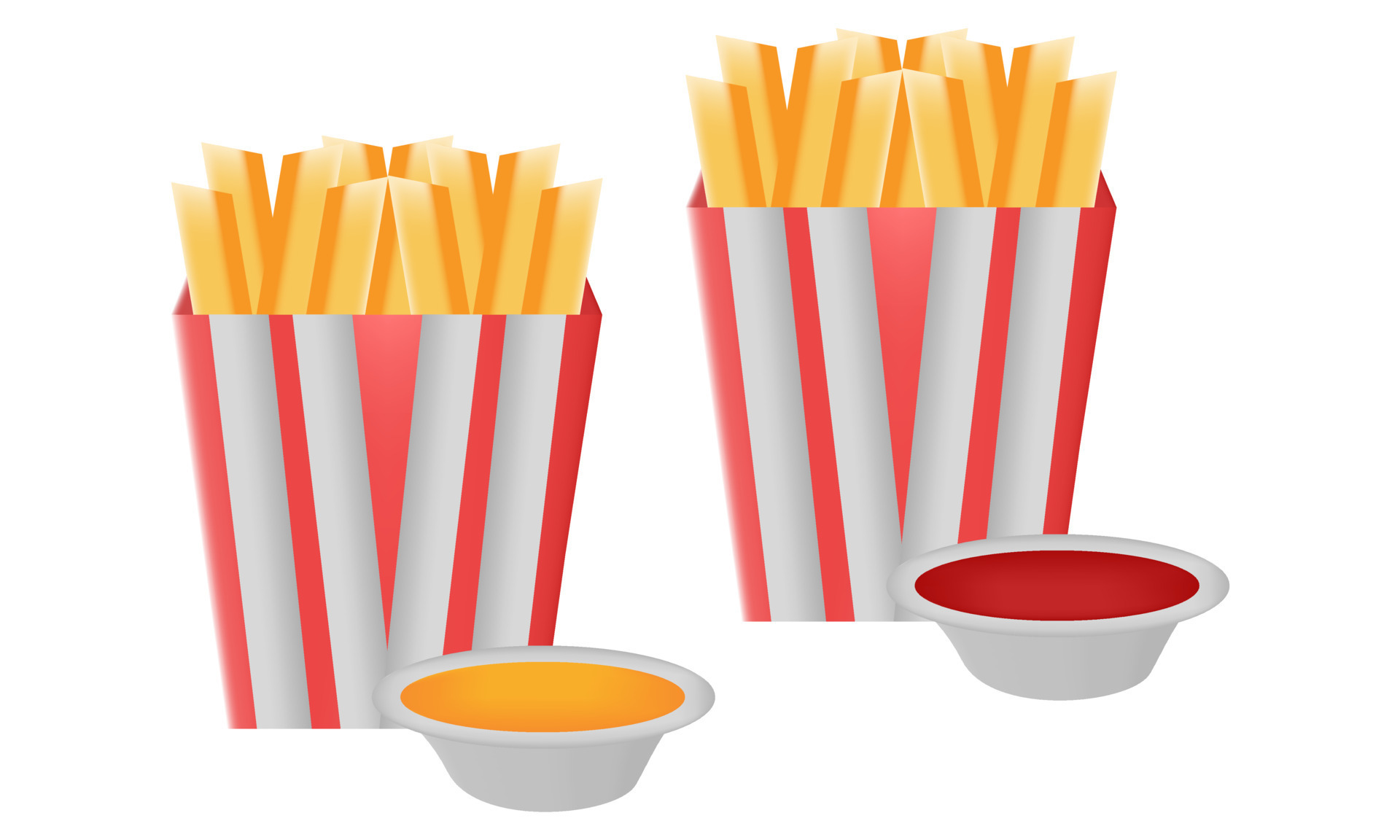 illustration of french fries with cheese sauce and chili sauce 12466742