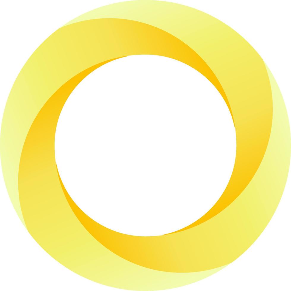 Golden circle vector illustration for logo, icon, sign, symbol, badge, item, label, emblem or design