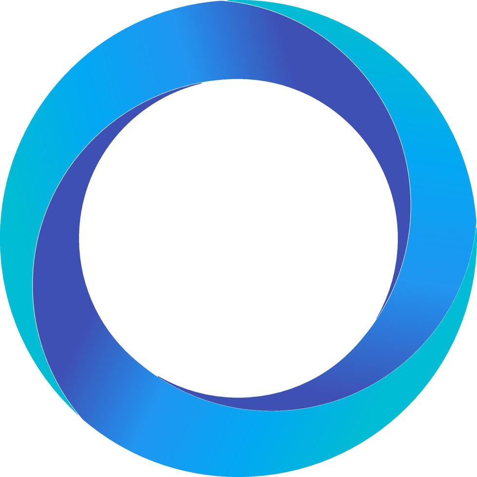 ilustración de vector de círculo azul para logotipo, icono, signo, símbolo, insignia, elemento, etiqueta, emblema o diseño
