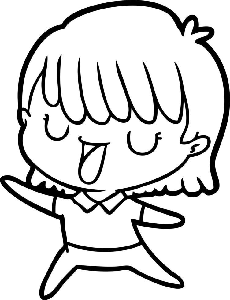 Vector cartoon woman
